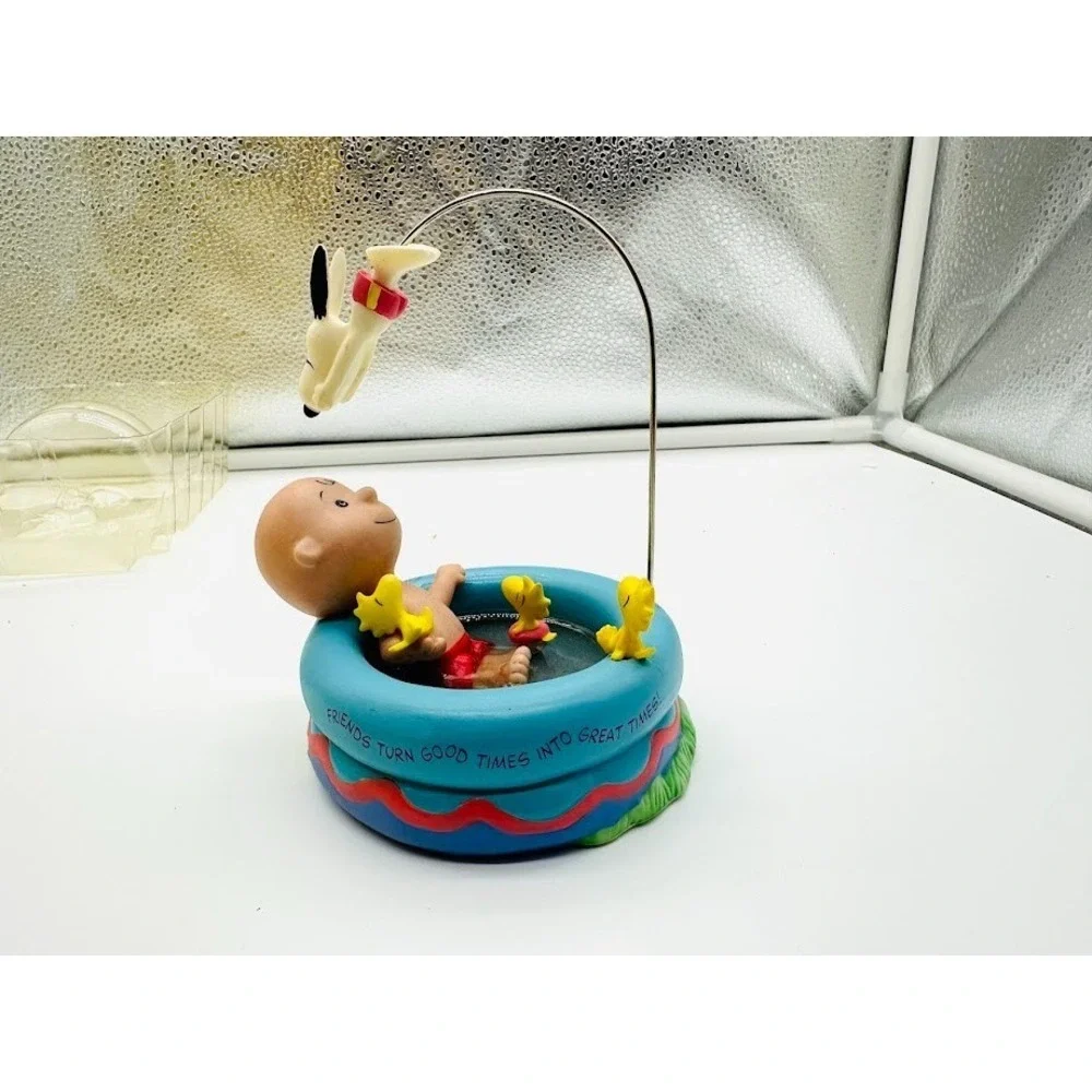 Rare Hallmark Peanuts‎ Gallery Great Times Charlie Brown Snoopy Figurine Box COA